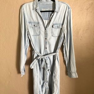 GAP Long-sleeved Denim Dress